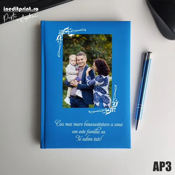 Agenda personalizata 2026 Foto + Text AP3 NEDATATA RT, Bleu