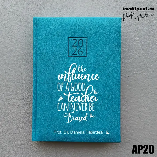 Agenda personalizata 2026 Good Teacher AP20 DELUXE H, Edolo Turcoaz