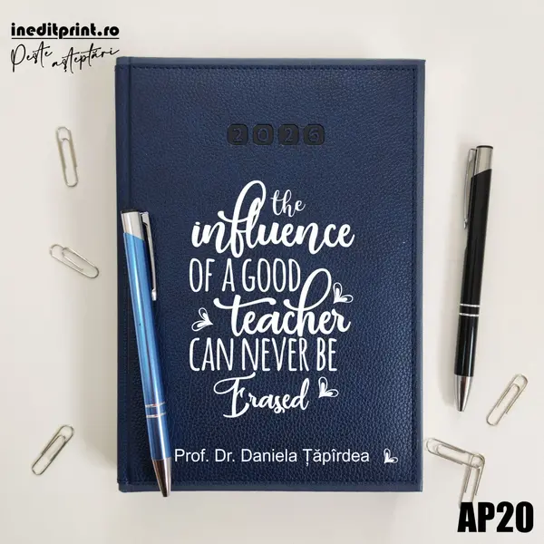 Agenda personalizata 2026 Good Teacher AP20 DELUXE PREMIUM, Alghero Albastru