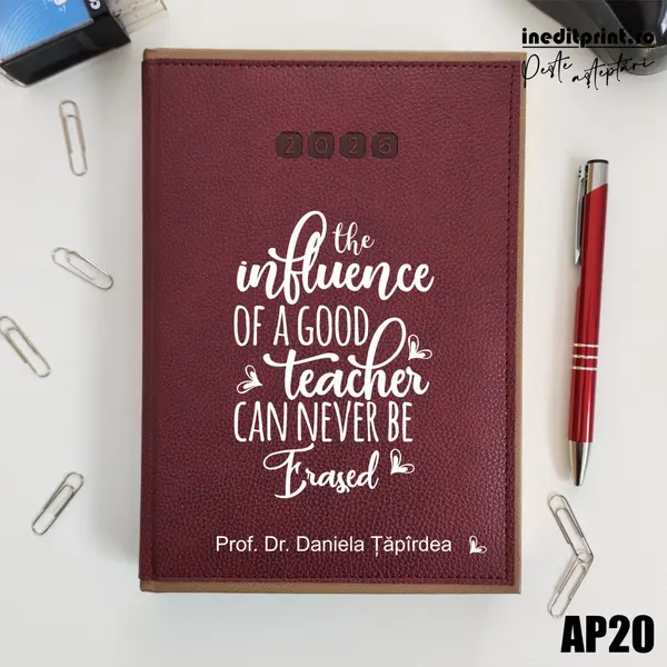 Agenda personalizata 2026 Good Teacher AP20 DELUXE PREMIUM, Alghero Bordo