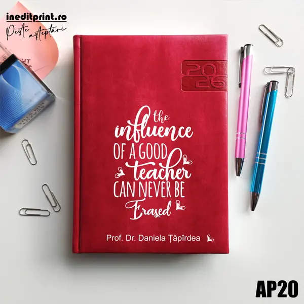 Agenda personalizata 2026 Good Teacher AP20 DELUXE PREMIUM, Narni Fucsia