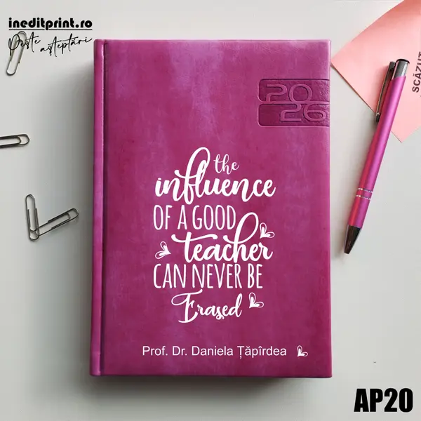 Agenda personalizata 2026 Good Teacher AP20 DELUXE PREMIUM, Narni Purpuriu