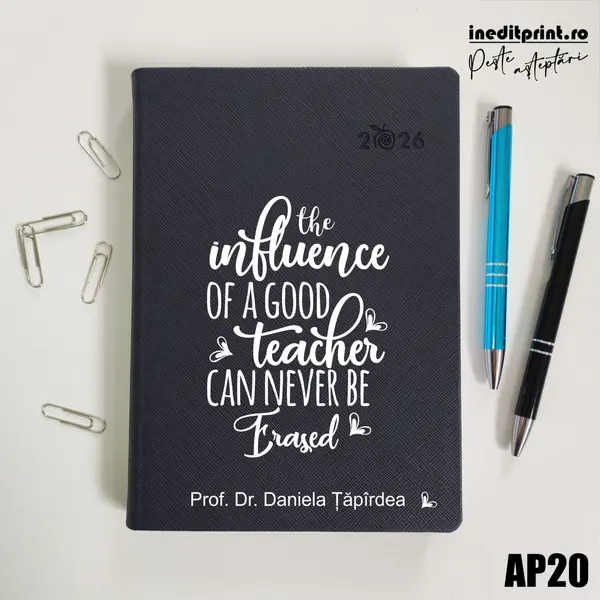 Agenda personalizata 2026 Good Teacher AP20 DELUXE PREMIUM, Ortisei Albastru