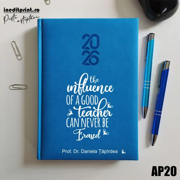 Agenda personalizata 2026 Good Teacher AP20 STANDARD HT2, ALBASTRU DESCHIS