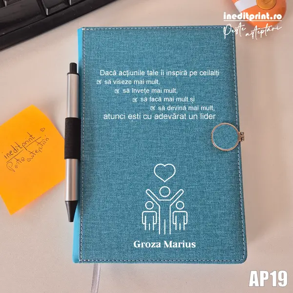 Agenda personalizata 2026 Lider adevarat AP19 NEDATATA AD, TURCOAZ CP