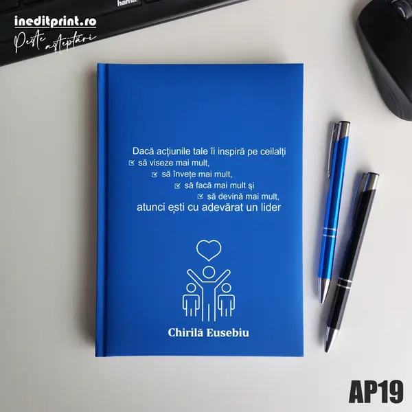 Agenda personalizata 2026 Lider adevarat AP19 NEDATATA RT, ALBASTRU