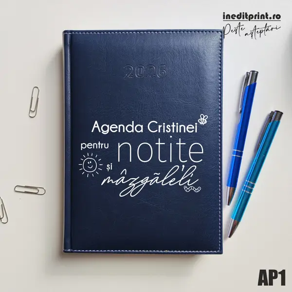 Agenda personalizata 2026 mazgaleli - AP1 DELUXE H, Corinaldo Albastru