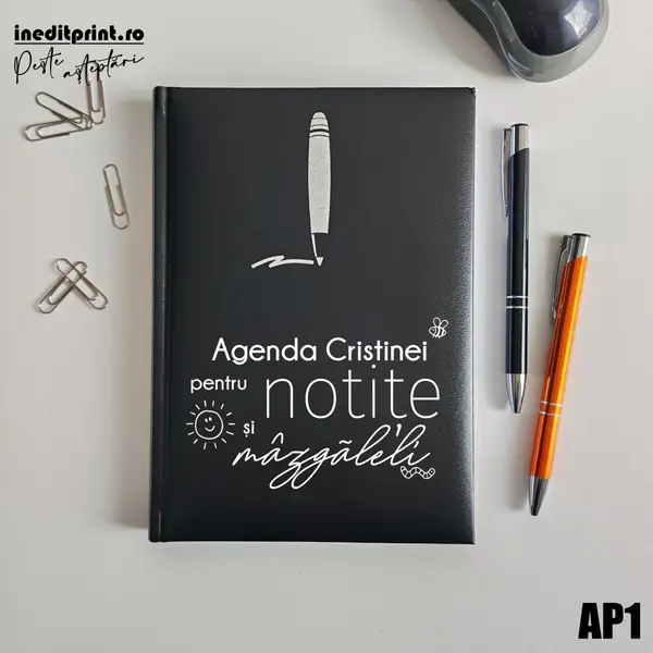 Agenda personalizata 2026 mazgaleli - AP1 NEDATATA H, NEGRU