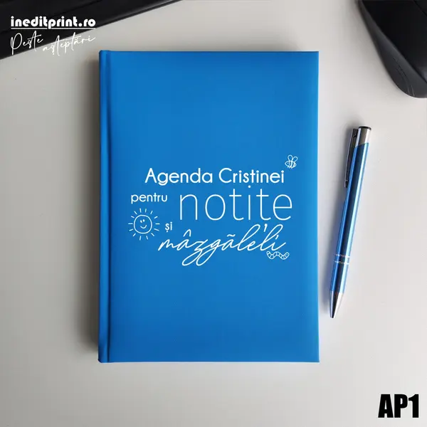 Agenda personalizata 2026 mazgaleli - AP1 NEDATATA RT, Bleu