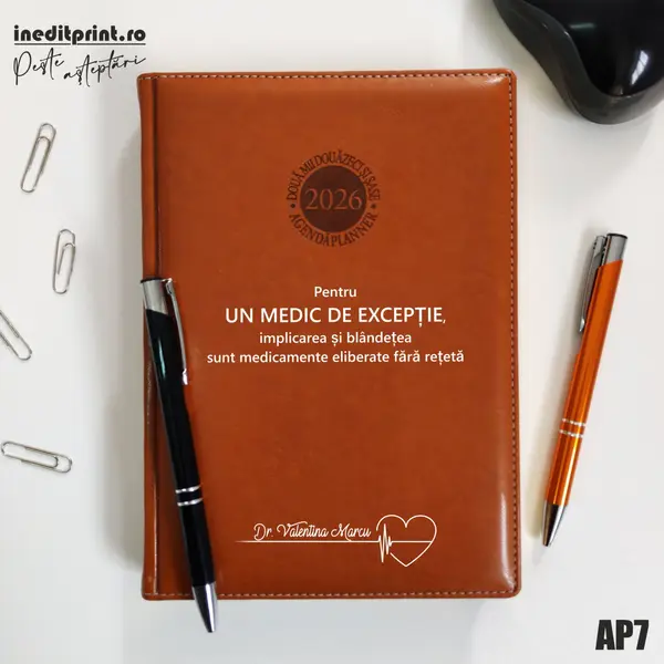 Agenda personalizata 2026 Medic de exceptie AP7 DELUXE PREMIUM, Amsterdam Maro
