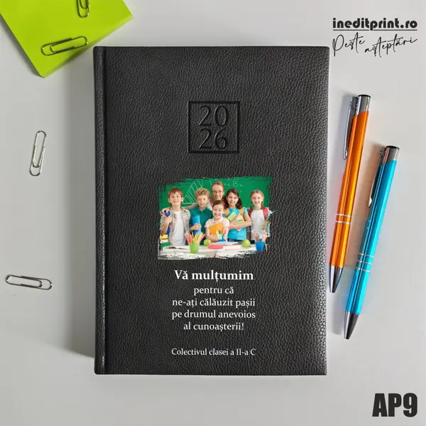 Agenda personalizata 2026 Multumiri AP9 DELUXE H, Edolo Maro