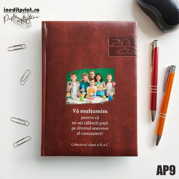 Agenda personalizata 2026 Multumiri AP9 DELUXE PREMIUM, Narni Maro