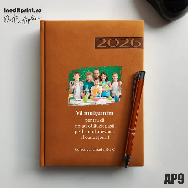 Agenda personalizata 2026 Multumiri AP9 DELUXE PREMIUM, Teano Maro