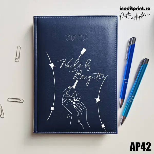 Agenda personalizata 2026 Nails By AP42 DELUXE H, Corinaldo Albastru