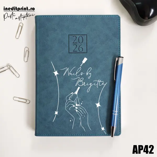 Agenda personalizata 2026 Nails By AP42 DELUXE PREMIUM, Chianti Verde Cyprus