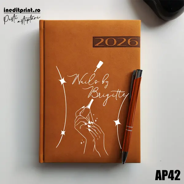 Agenda personalizata 2026 Nails By AP42 DELUXE PREMIUM, Teano Maro