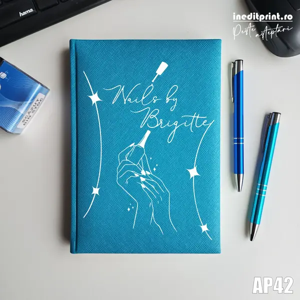 Agenda personalizata 2026 Nails By AP42 NEDATATA RT, Turcoaz-Adria