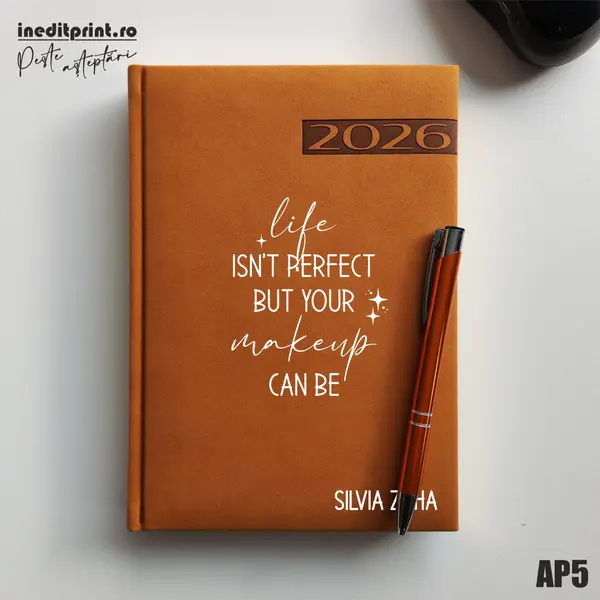 Agenda personalizata 2026 Perfect makeup AP5 DELUXE PREMIUM, Teano Maro