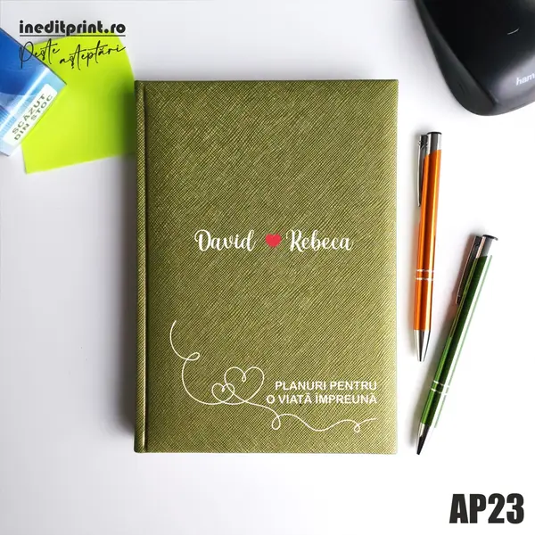 Agenda personalizata 2026 Planuri AP23 NEDATATA RT, Verde-Adria