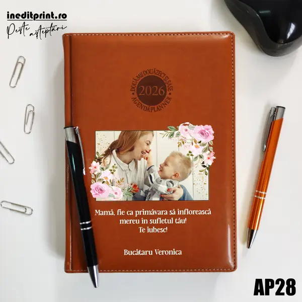 Agenda personalizata 2026 Primavara AP28 DELUXE PREMIUM, Amsterdam Maro