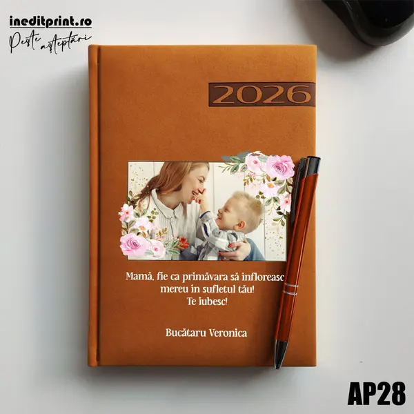 Agenda personalizata 2026 Primavara AP28 DELUXE PREMIUM, Teano Maro