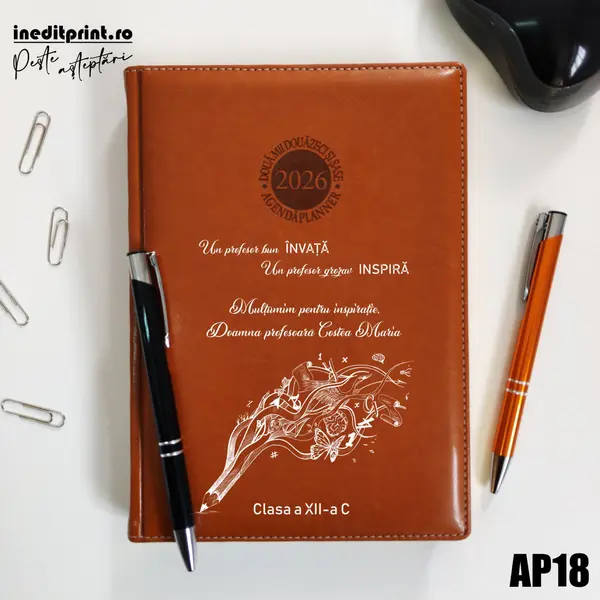 Agenda personalizata 2026 Profesor grozav AP18 DELUXE PREMIUM, Amsterdam Maro