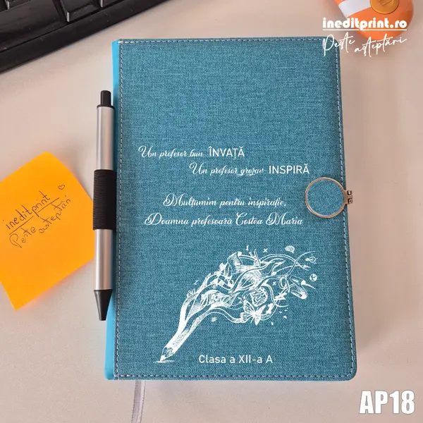 Agenda personalizata 2026 Profesor grozav AP18 NEDATATA AD, TURCOAZ CP