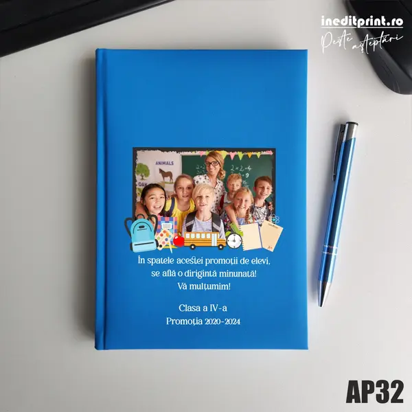 Agenda personalizata 2026 Profesori AP32 NEDATATA RT, Bleu