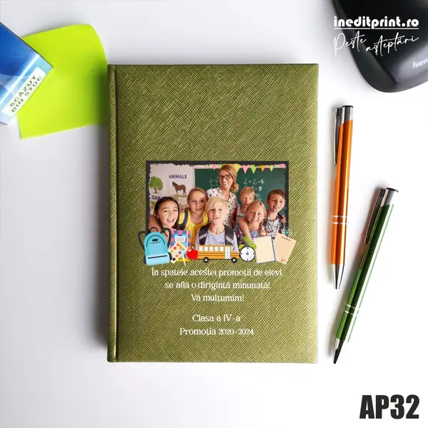 Agenda personalizata 2026 Profesori AP32 NEDATATA RT, Verde-Adria