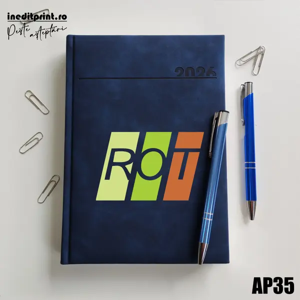 Agenda personalizata 2026 Sport AP35 DELUXE PREMIUM, Chia Bleumarin