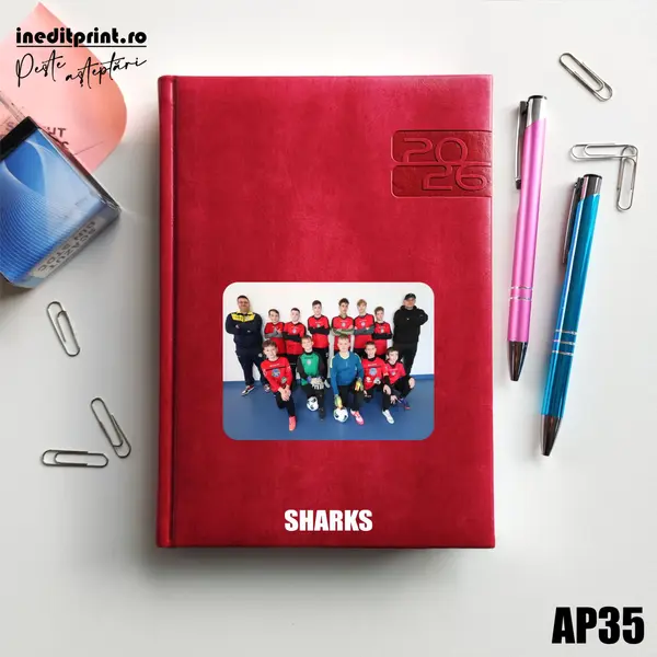 Agenda personalizata 2026 Sport AP35 DELUXE PREMIUM, Narni Fucsia