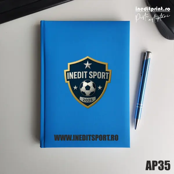 Agenda personalizata 2026 Sport AP35 NEDATATA RT, Bleu