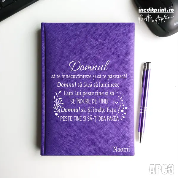 Agenda personalizata 2026 Verset Numeri 6:24-26 APC3 NEDATATA RT, Mov-Adria
