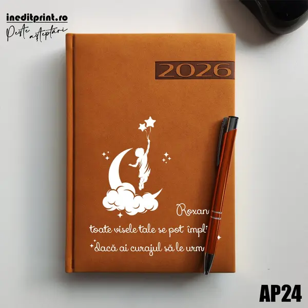 Agenda personalizata 2026 Visele tale AP24 DELUXE PREMIUM, Teano Maro