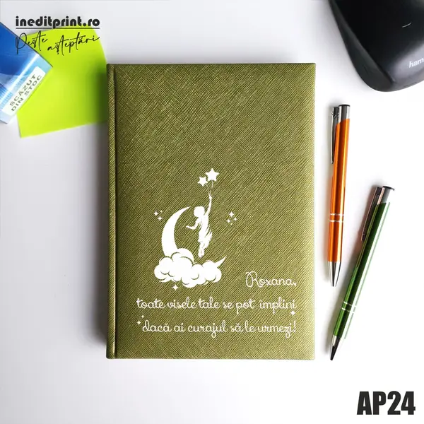 Agenda personalizata 2026 Visele tale AP24 NEDATATA RT, Verde-Adria