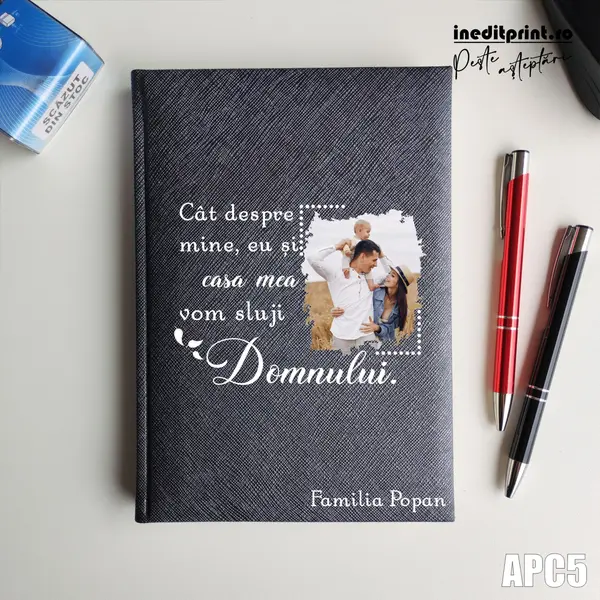 Agenda personalizata 2026 Vom sluji Domnului APC5 NEDATATA RT, Gri-Adria