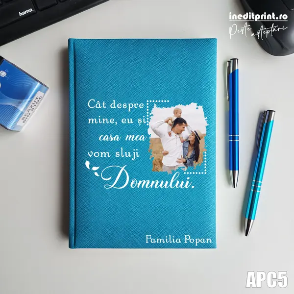 Agenda personalizata 2026 Vom sluji Domnului APC5 NEDATATA RT, Turcoaz-Adria