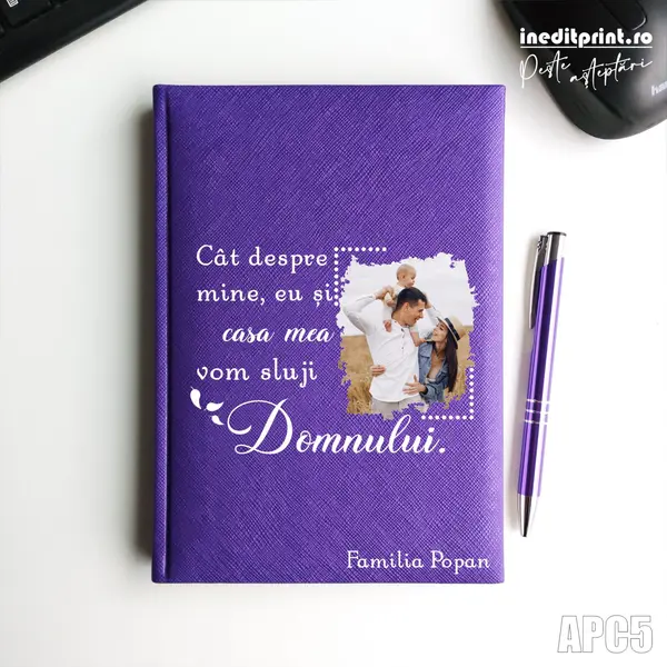 Agenda personalizata 2026 Vom sluji Domnului APC5 NEDATATA RT, Mov-Adria