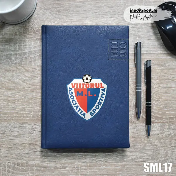 Agenda personalizata A.S. Viitorul M.L. SML17 DELUXE PREMIUM, ALBASTRU CHIAVENNA
