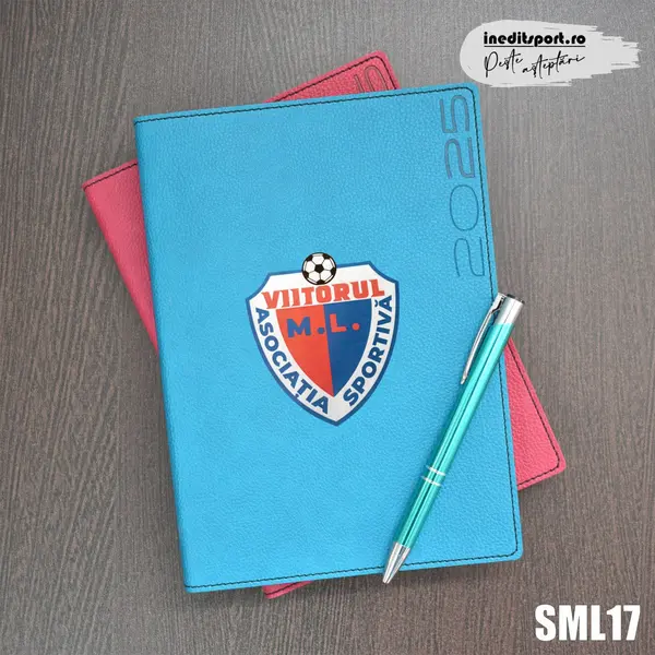 Agenda personalizata A.S. Viitorul M.L. SML17 DELUXE PREMIUM, TURCOAZ LORETO
