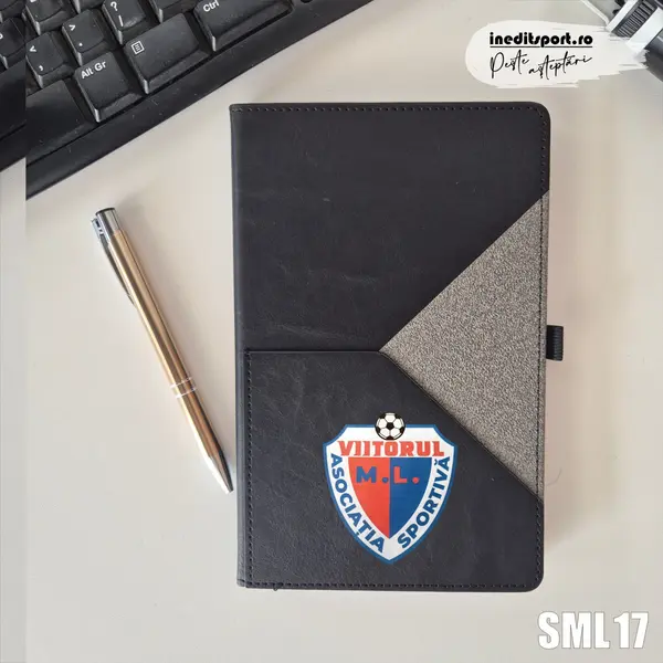 Agenda personalizata A.S. Viitorul M.L. SML17 NEDATATA AD, NEGRU X-LINE