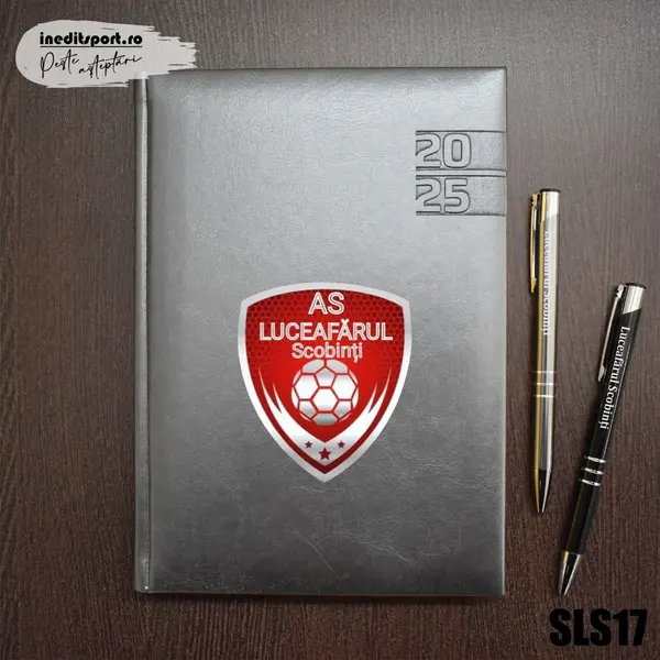Agenda personalizata AS Luceafarul Scobinti SLS17 GRI NARNI, DELUXE PREMIUM