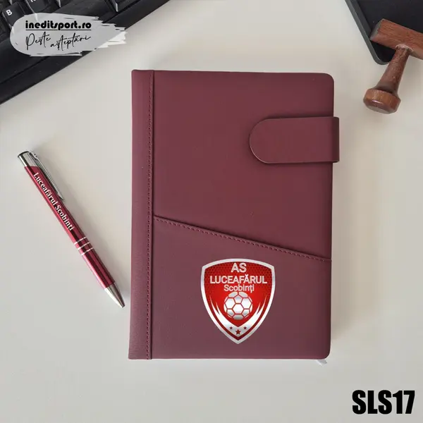 Agenda personalizata AS Luceafarul Scobinti SLS17 NEDATATA AD, BORDO CB