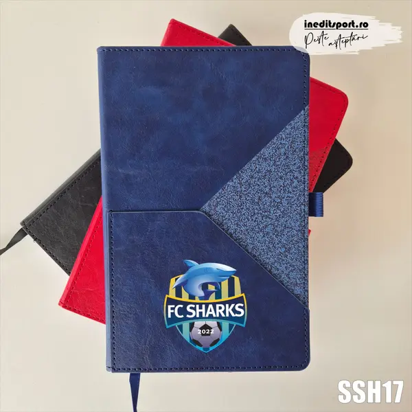 Agenda personalizata F.C. Sharks SSH17 NEDATATA AD, ALBASTRU X-LINE