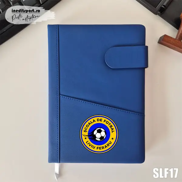 Agenda personalizata Scoala de fotbal Liviu Feraru SLF17 NEDATATA AD, ALBASTRU CB