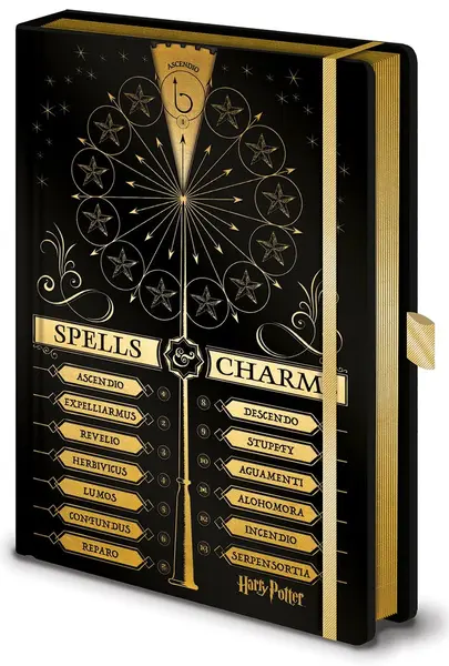 Agendă Pyramid Movies: Harry Potter - Spells and Charms, format A5