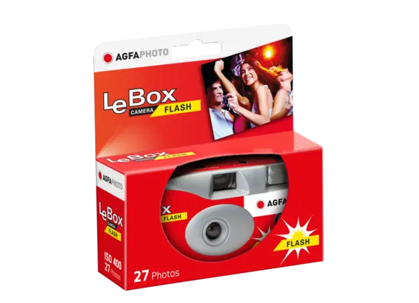 Agfaphoto LeBox, ISO 400, 27 declansari, Flash, Aparat foto compact, aparat foto de unica folosinta