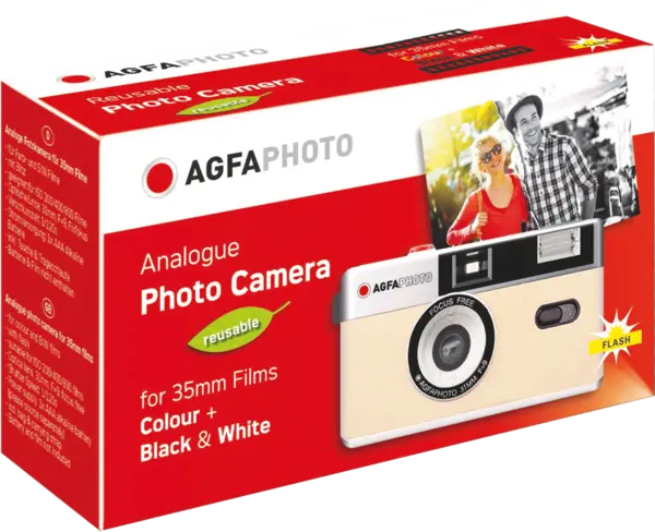 Agfaphoto Reusable Camera 35mm BEIGE, Aparat foto analog, film