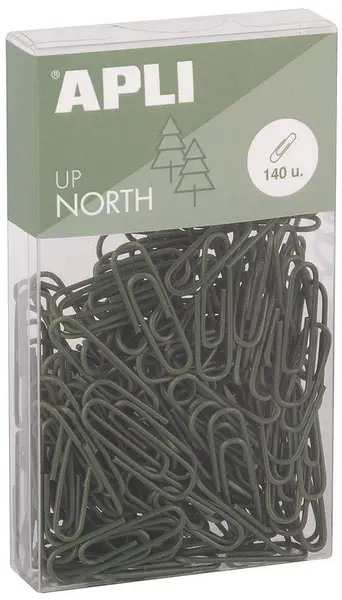 Agrafe Apli Up North - 28 mm, 140 buc, kaki