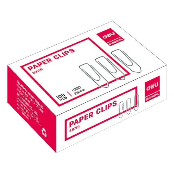 Agrafe metal 28 mm 100 buc/cut Deli Agrafe metal 28 mm 100 buc/cut Deli